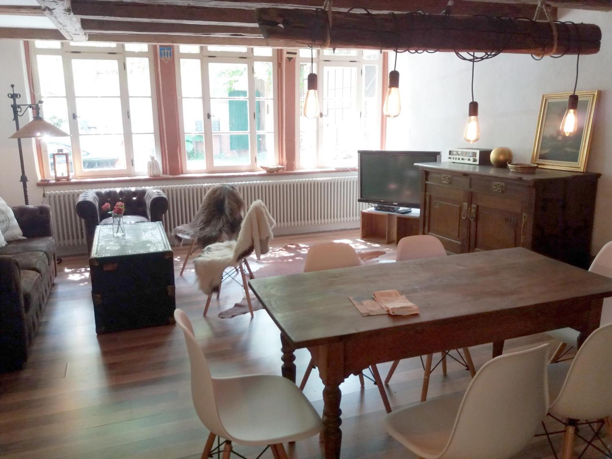 Historischer Adelshof Am Marktplatz, Atelier 70 M² Weinheim Kültér fotó